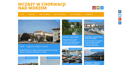 Desktop Screenshot of chorwacja.zakwaterowaniewchorwacji.pl